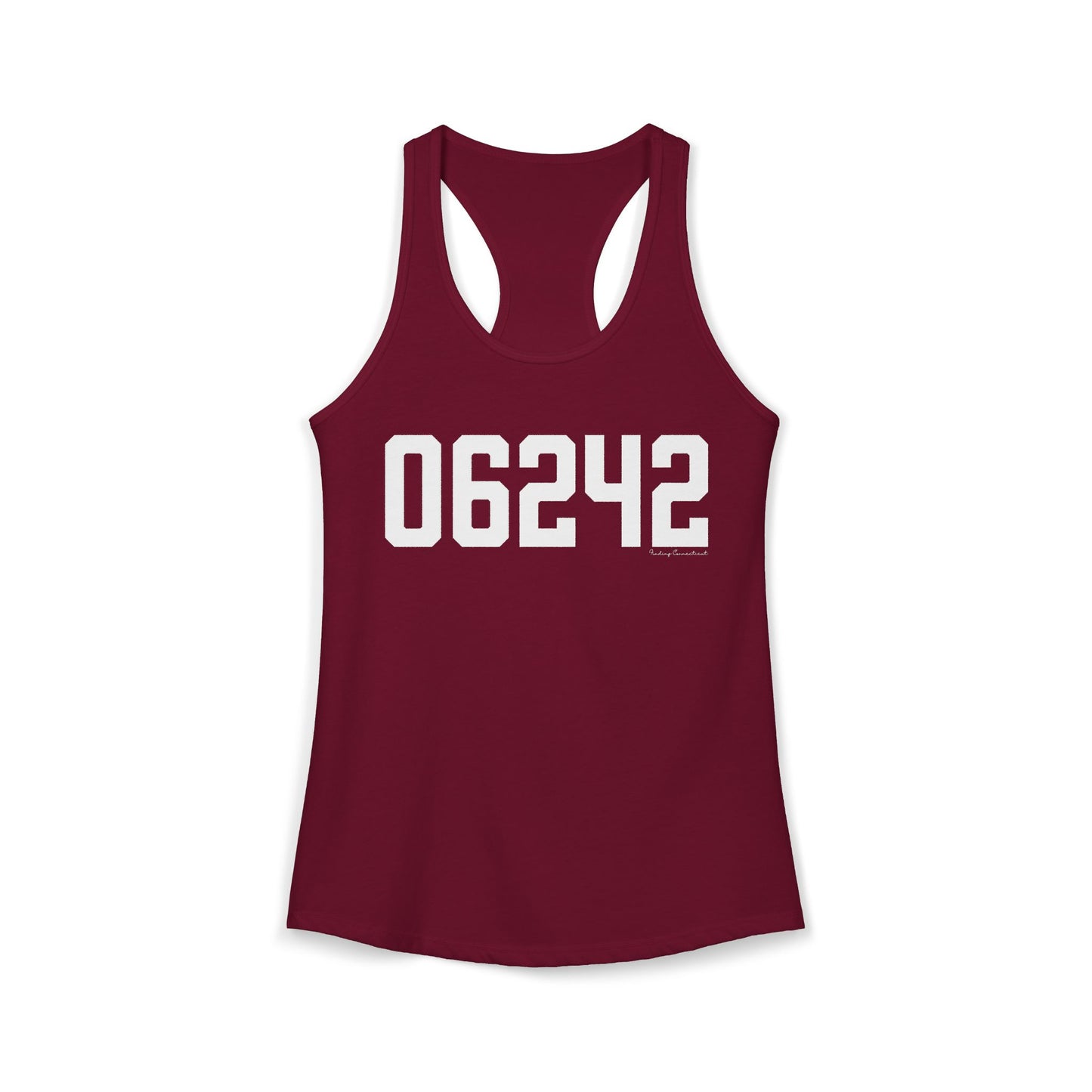 06242 Eastford CT Zip Code Women's Ideal Racerback Tank Top
