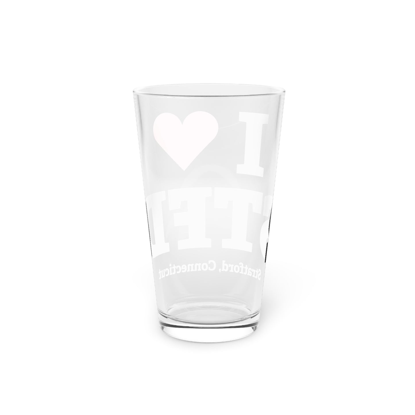 I Heart STFD Pint Glass, 16oz