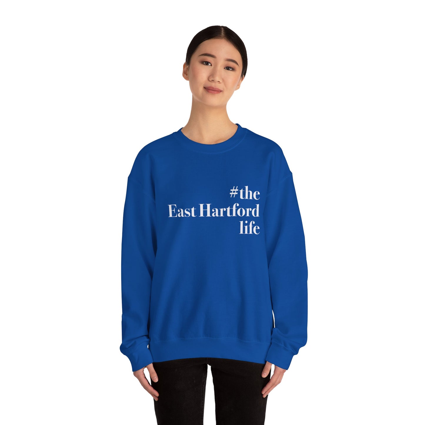 #theeasthartfordlife Unisex Heavy Blend™ Crewneck Sweatshirt