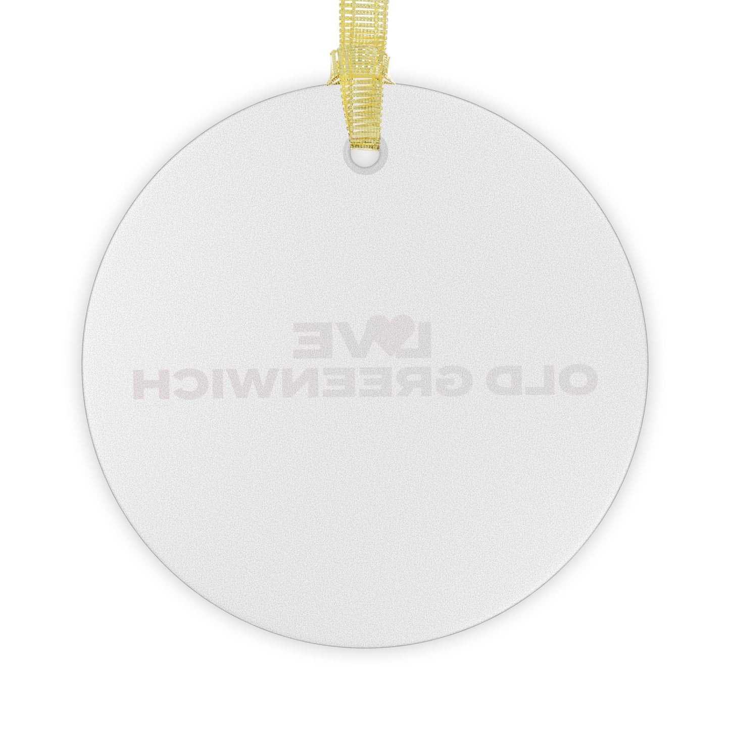 Love Old Greenwich Glass Ornaments