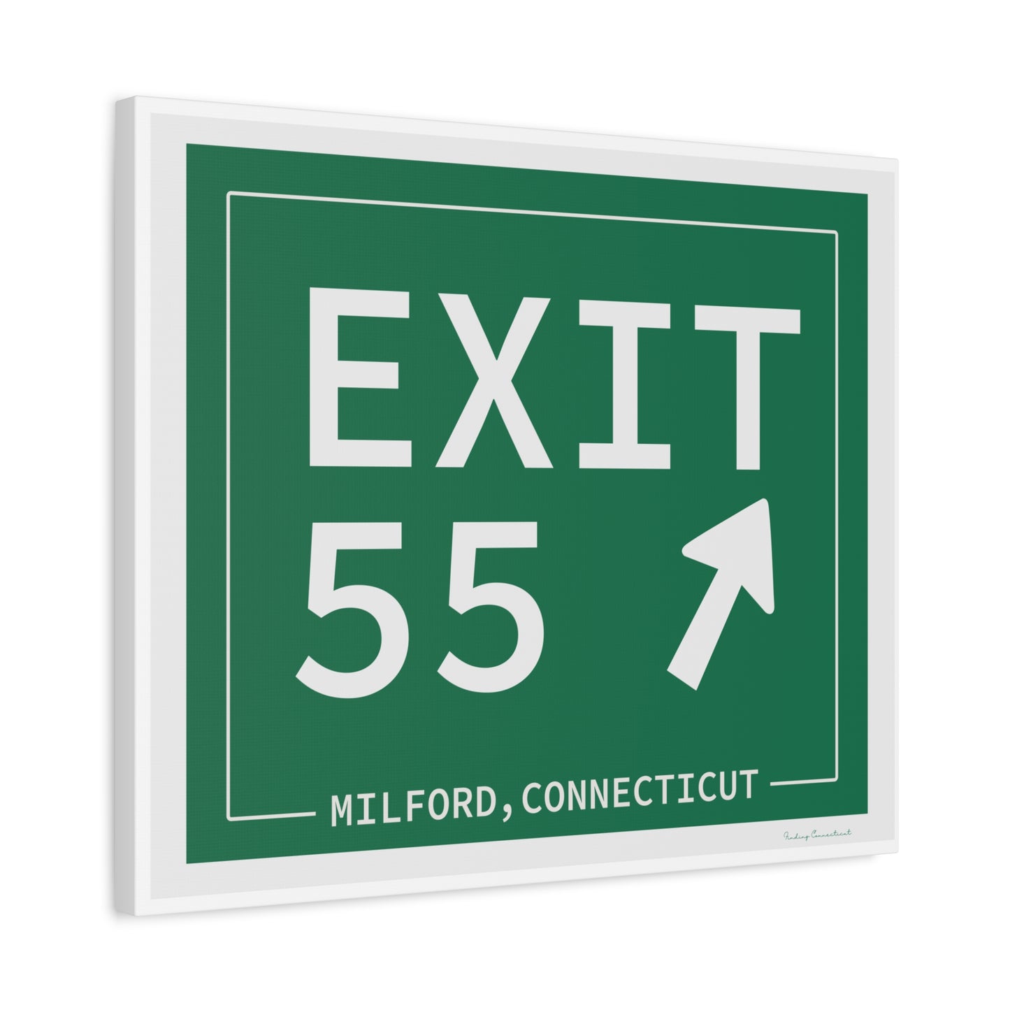Vintage Exit 55 WCP Sign Matte Canvas, Stretched, 1.25"