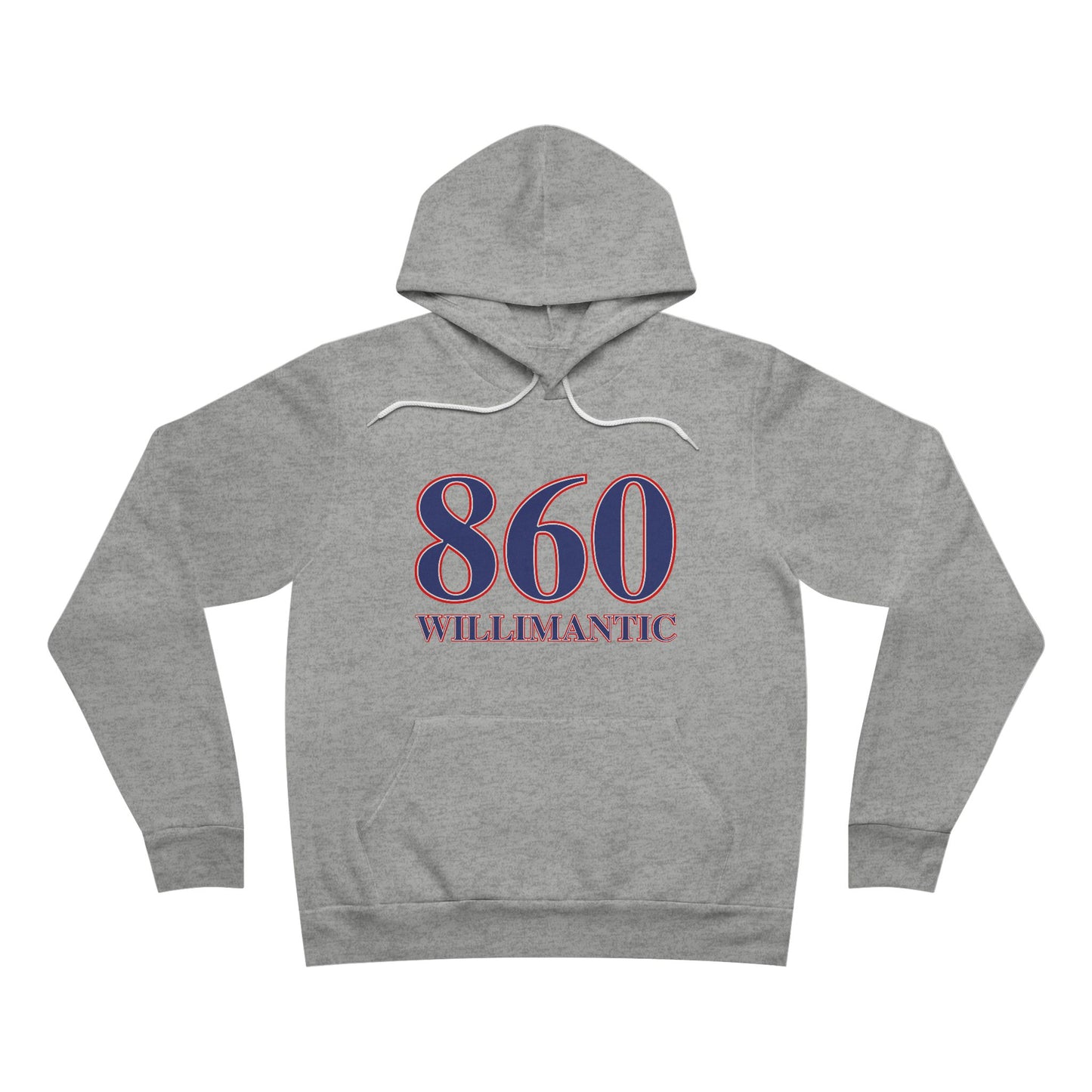 860 Willimantic Red, White & Blue Unisex Sponge Fleece Pullover Hoodie