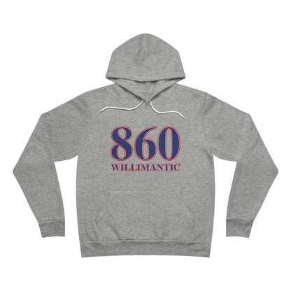 860 Willimantic Red, White & Blue Unisex Sponge Fleece Pullover Hoodie