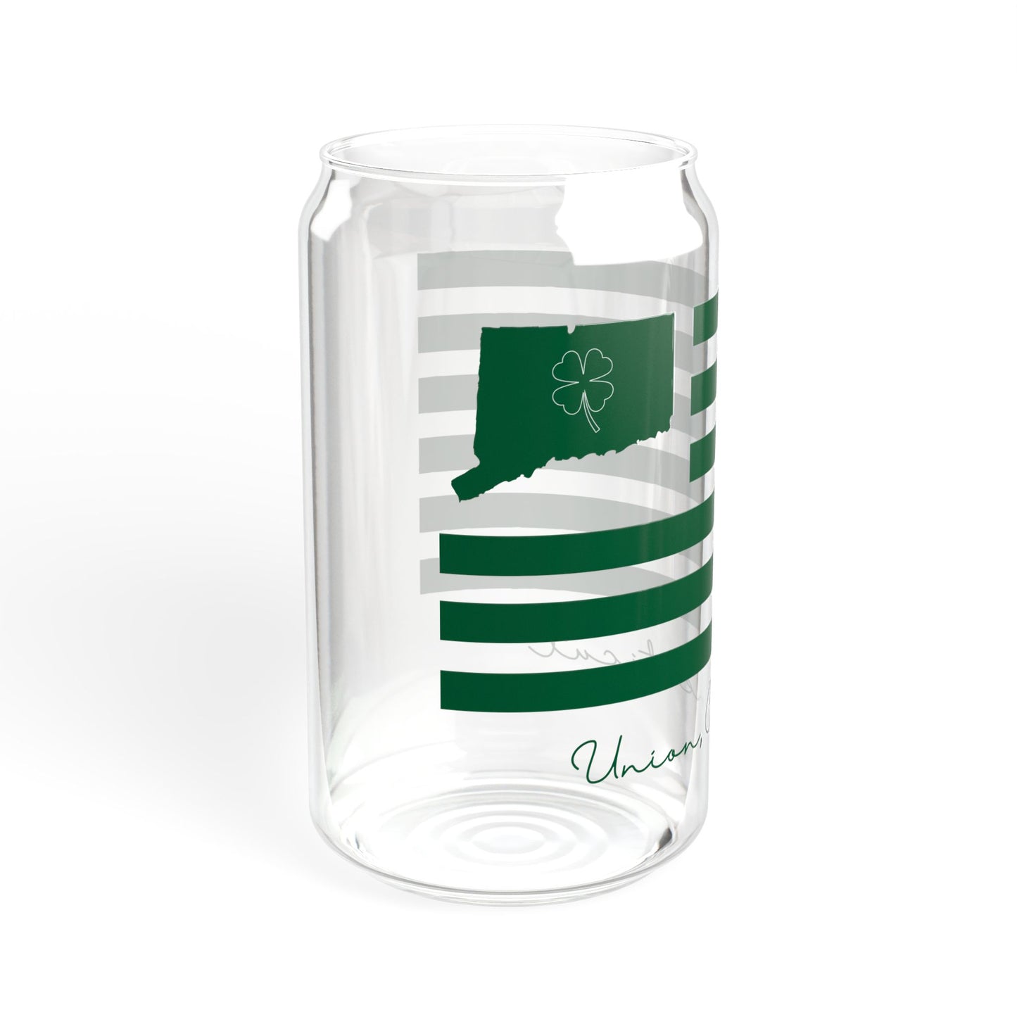 Union Connecticut St. Patrick’s Day Flag Sipper Glass, 16oz