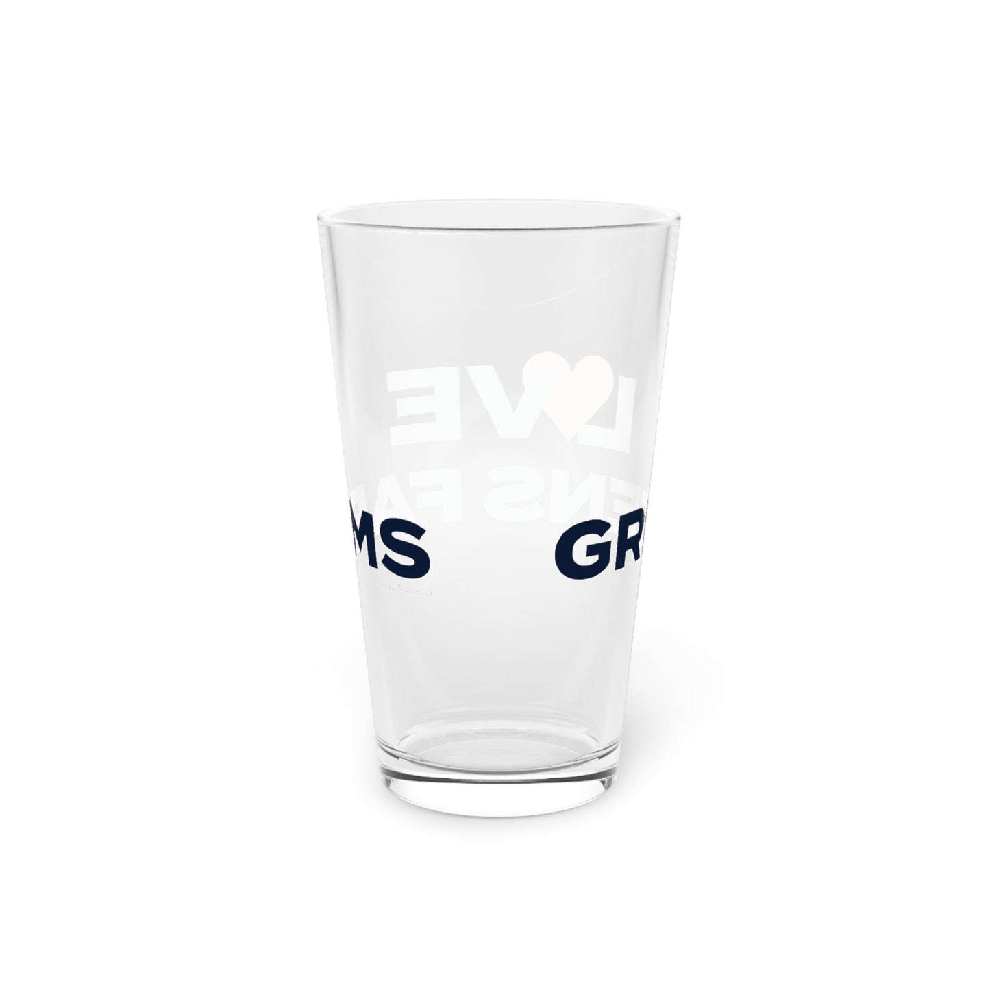 Love Greens Farms Pint Glass, 16oz