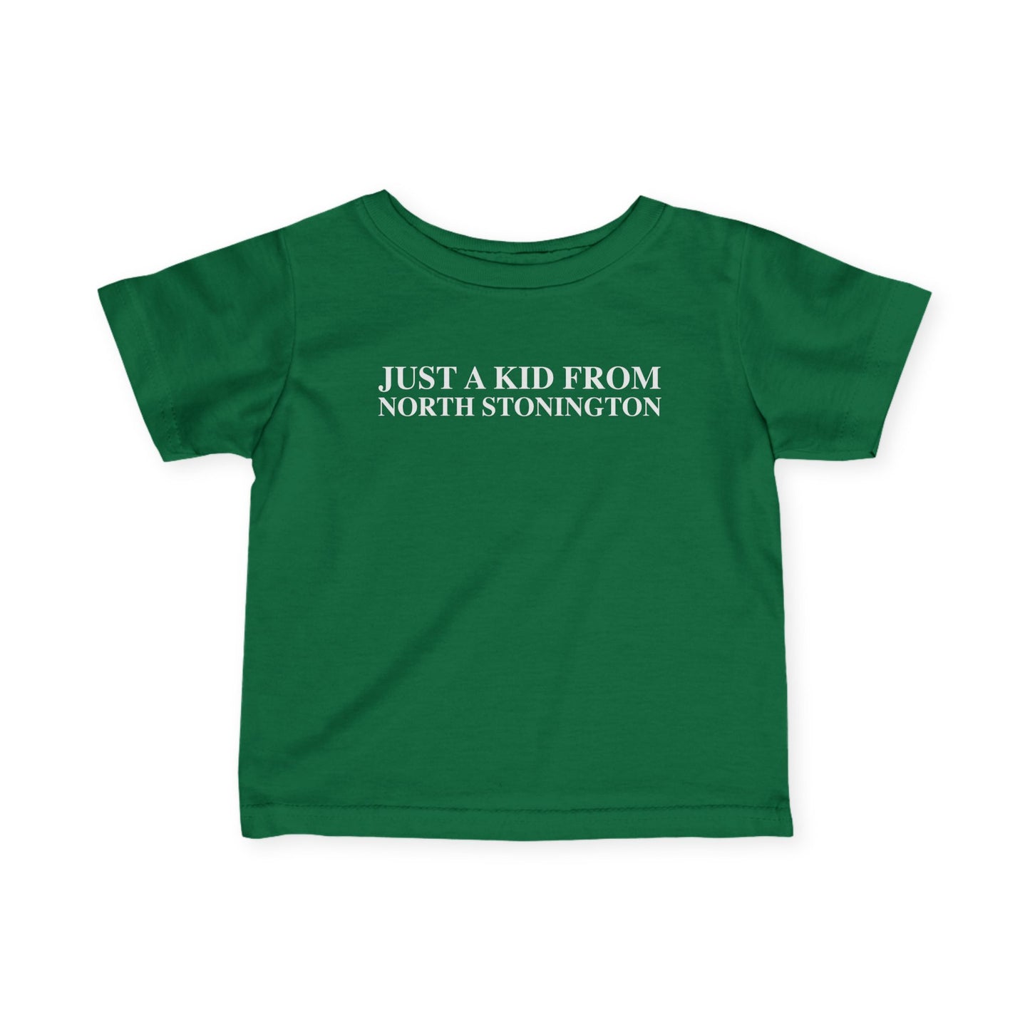 Just a kid from Stonington Infant Fine Jersey T-Shirt