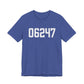 06247 Hampton CT Zip Code Unisex Jersey Short Sleeve T-Shirt