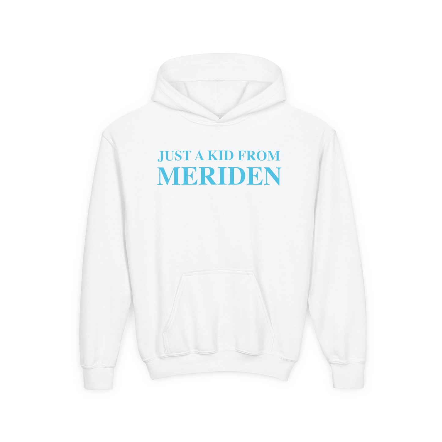 Just a kid from Meriden Youth Heavy Blend Hooded Sweatshirt