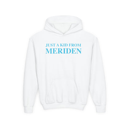 Just a kid from Meriden Youth Heavy Blend Hooded Sweatshirt