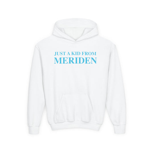 Just a kid from Meriden Youth Heavy Blend Hooded Sweatshirt