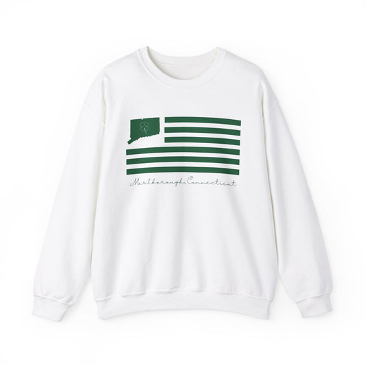 Marlborough Connecticut St. Patrick’s Day Flag Unisex Heavy Blend™ Crewneck Sweatshirt