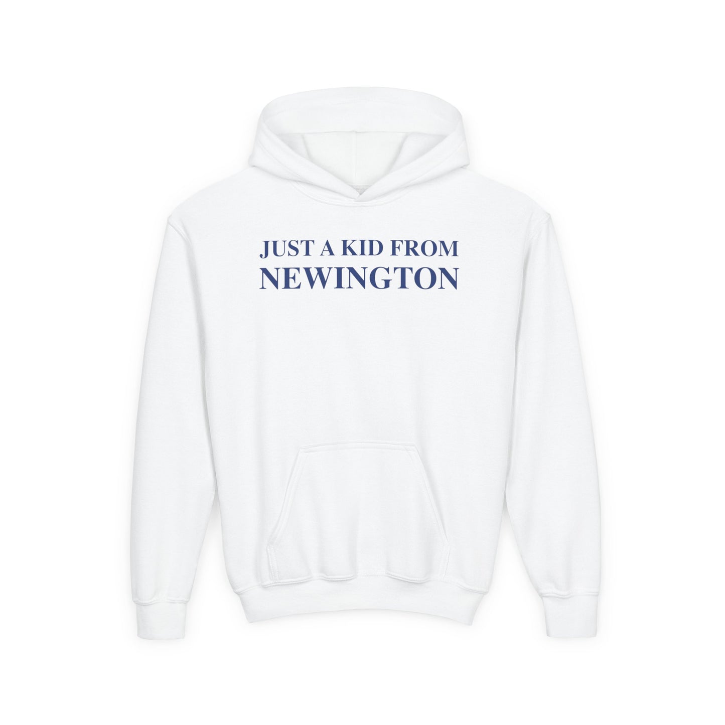 Just a kid from Newington Youth Heavy Blend Hooded Sweatshirt