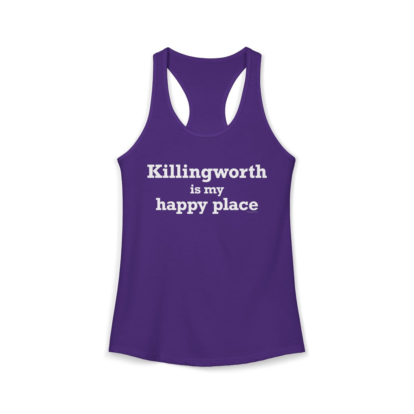 Killingworth is My Happy Place Women's Ideal Racerback Tank Top