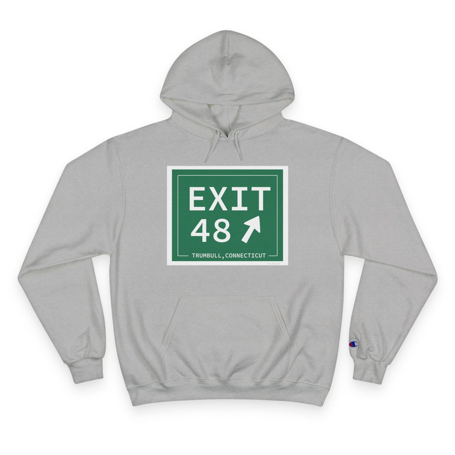 Vintage Exit 48 Merritt Parkway Sign Champion Hoodie