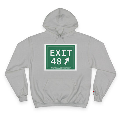 Vintage Exit 48 Merritt Parkway Sign Champion Hoodie