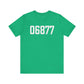 06877 Ridgefield CT Zip Code Unisex Jersey Short Sleeve T-Shirt