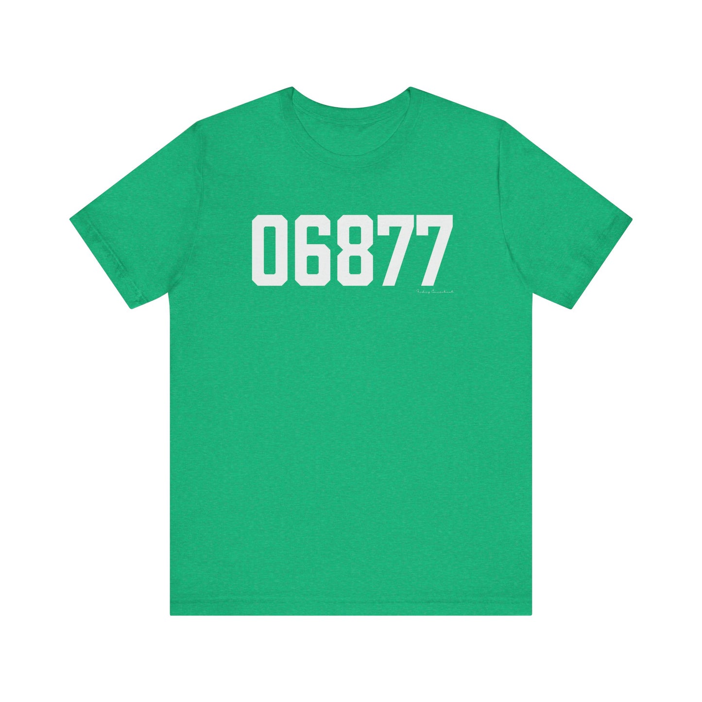 06877 Ridgefield CT Zip Code Unisex Jersey Short Sleeve T-Shirt