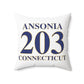 Ansonia 203 Connecticut Polyester Square Pillow