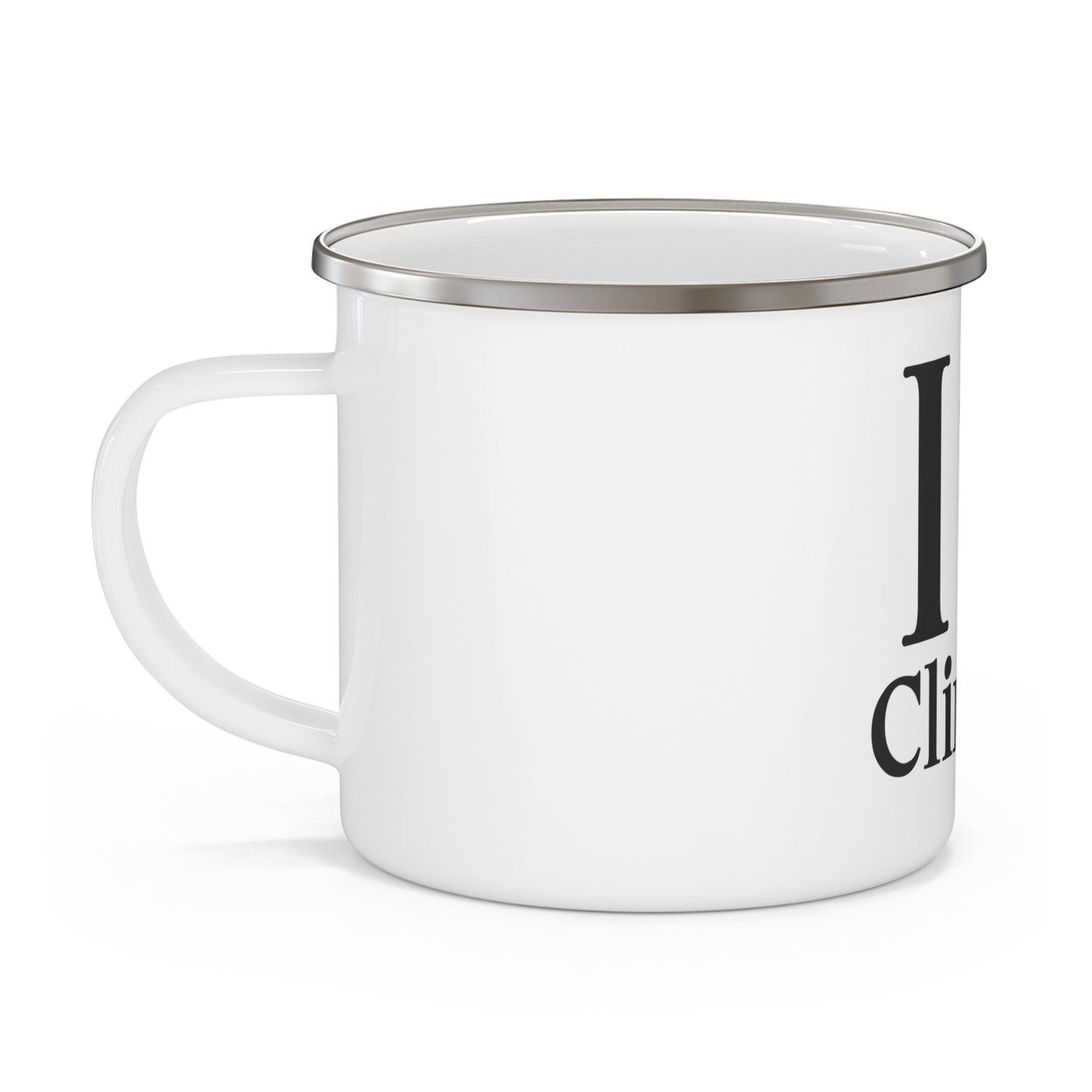 I Clover Clinton Enamel Camping Mug