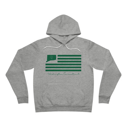 Washington Connecticut St. Patrick’s Day Flag Unisex Sponge Fleece Pullover Hoodie