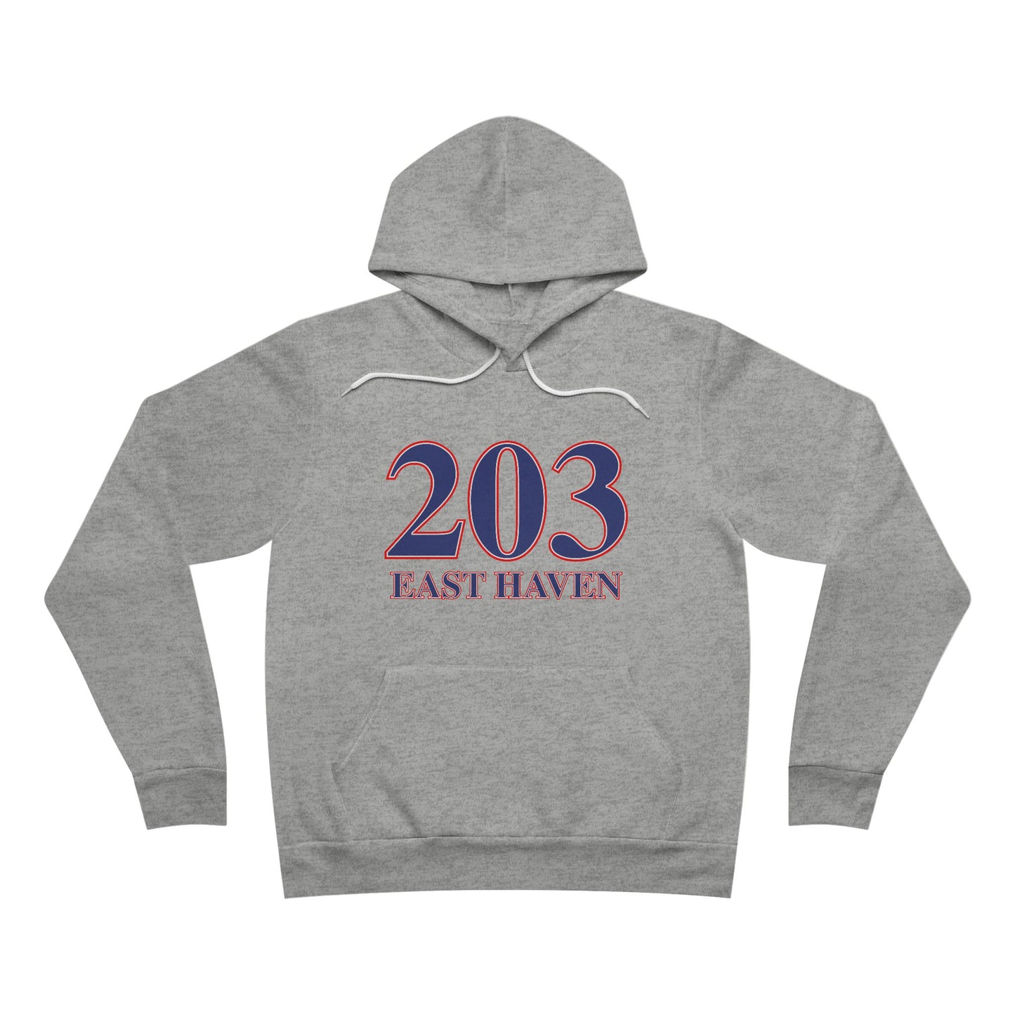 203 East Haven Red White & Blue East Unisex Sponge Fleece Pullover Hoodie