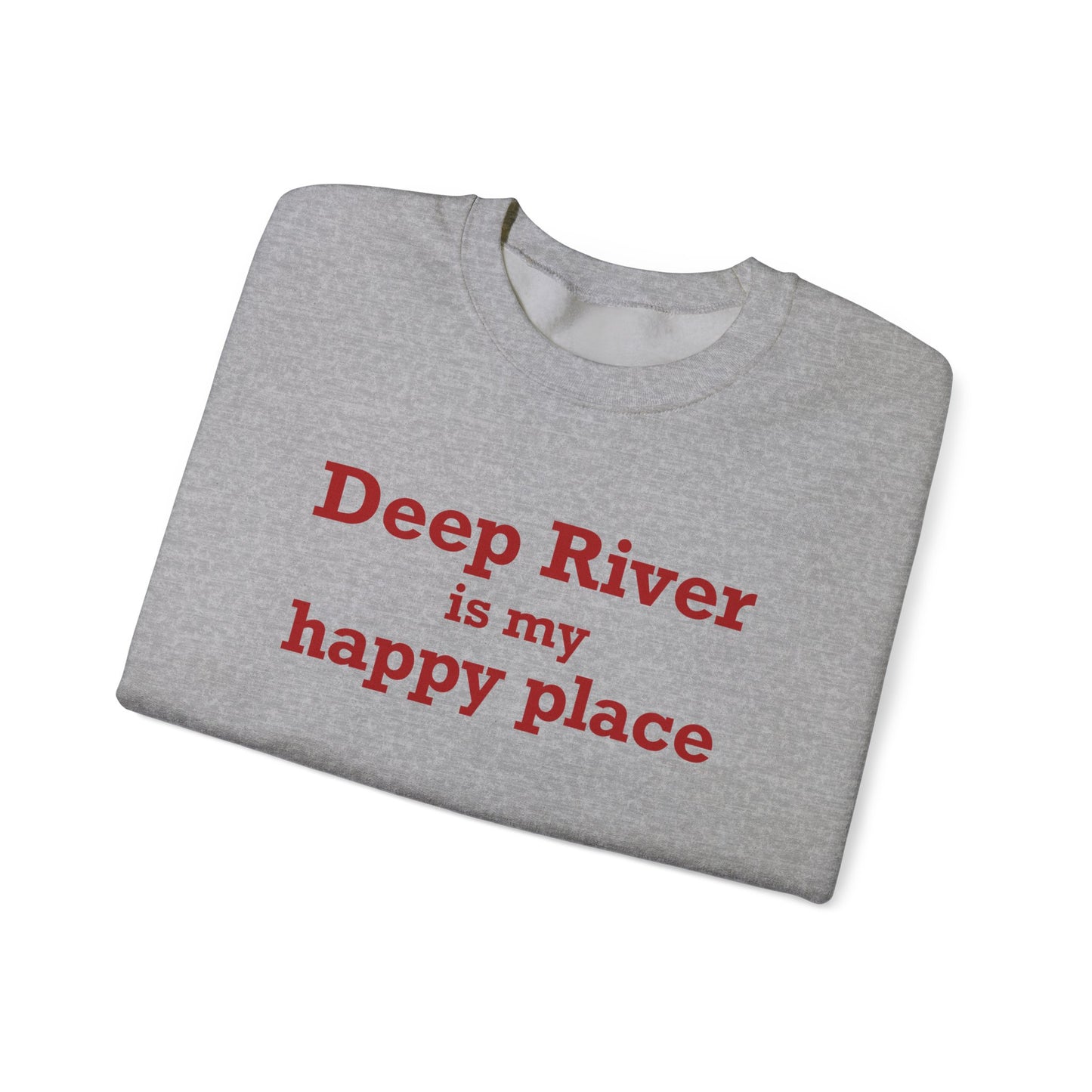 Deep River is My Happy Place Unisex Heavy Blend™ Crewneck Sweatshirt