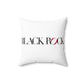 41 Tilt Black Rock Spun Polyester Square Pillow