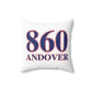 860 Andover Red, White & Blue Spun Polyester Square Pillow