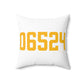 06524 Bethany Connecticut Zip Code Polyester Square Pillow