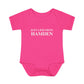 Just a kid from Hamden Infant Baby Rib Bodysuit
