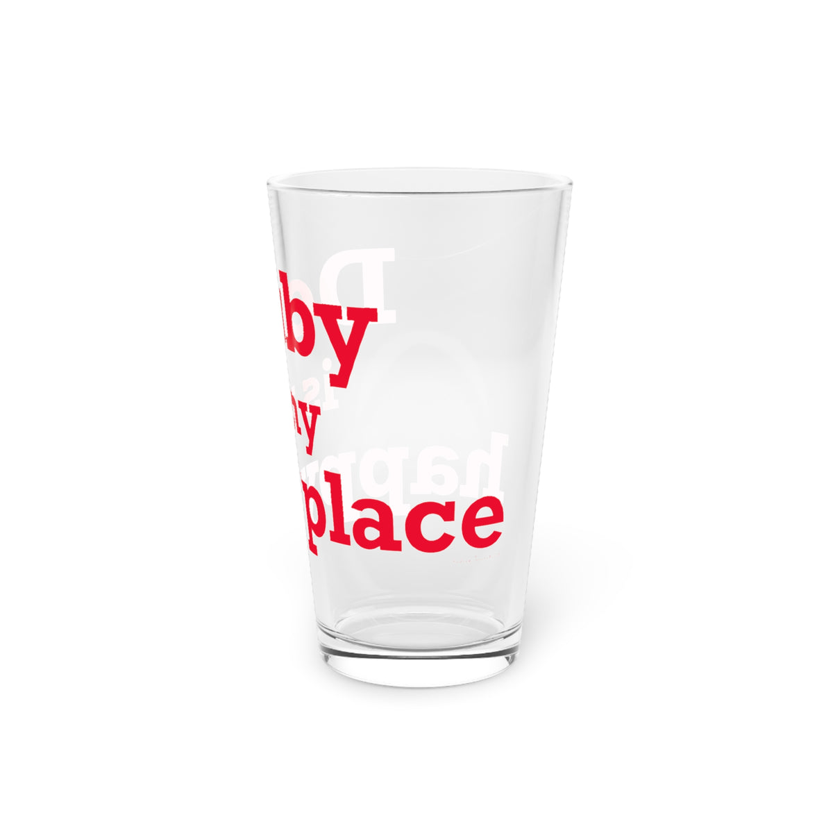 Derby is My Happy Place Pint Glass, 16oz