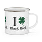 I Clover Black Rock Enamel Camping Mug