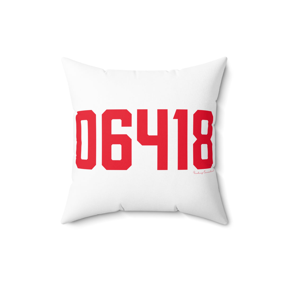 06418 Derby Connecticut Zip Code Polyester Square Pillow