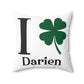 I Clover Darien Spun Polyester Square Pillow
