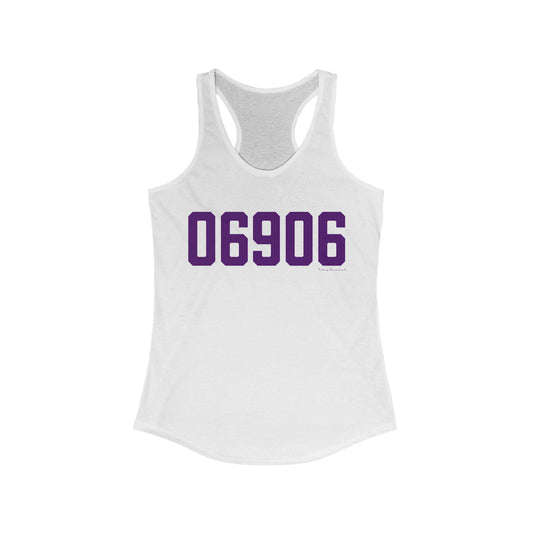 06906 Stamford Connecticut Zip Code Women's Ideal Racerback Tank Top