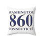 Washington 860 Connecticut Polyester Square Pillow
