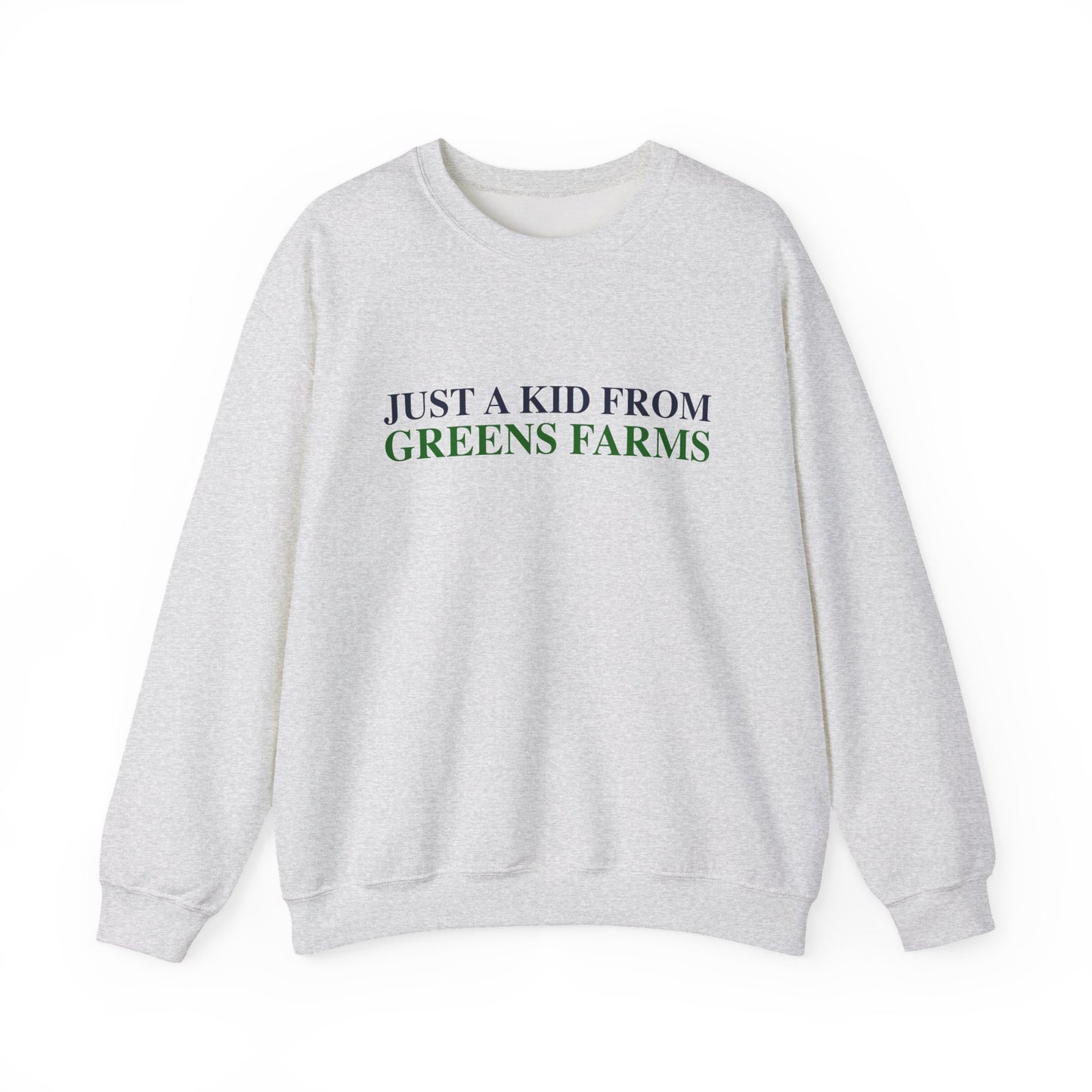 Just a kid from Greens Farms Unisex Heavy Blend™ Crewneck Sweatshirt