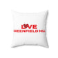 Love Greenfield Hill Spun Polyester Square Pillow