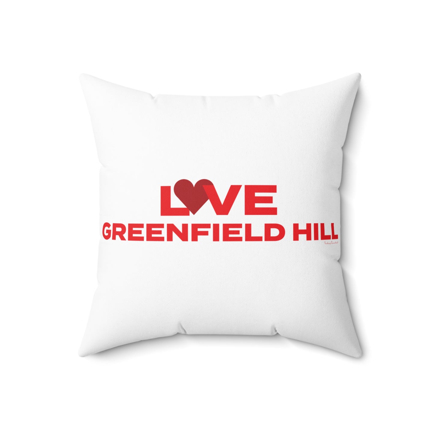 Love Greenfield Hill Spun Polyester Square Pillow