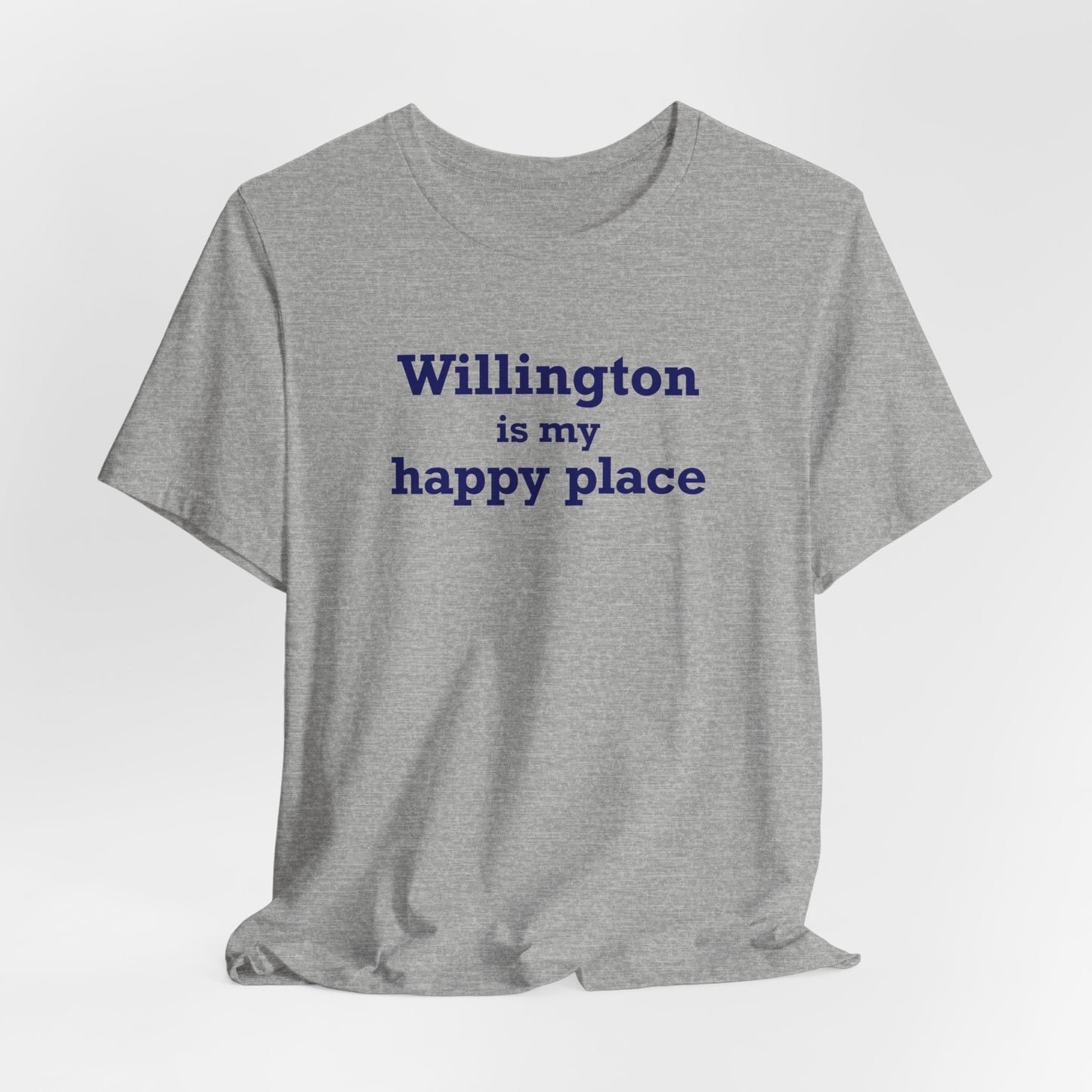 Willington is My Happy Place Unisex Jersey Short Sleeve T-Shirt