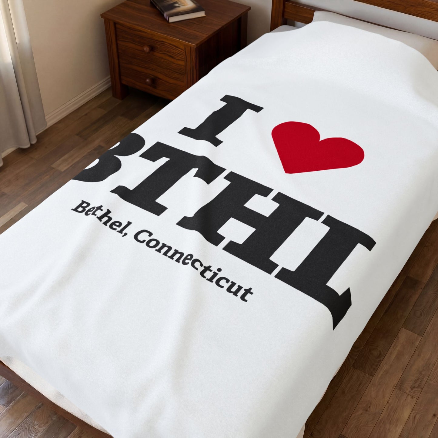 I Heart BTHL Velveteen Plush Blanket