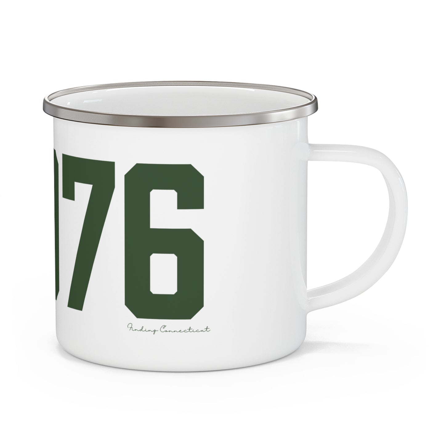 06076 Union Connecticut Zip Code Enamel Camping Mug
