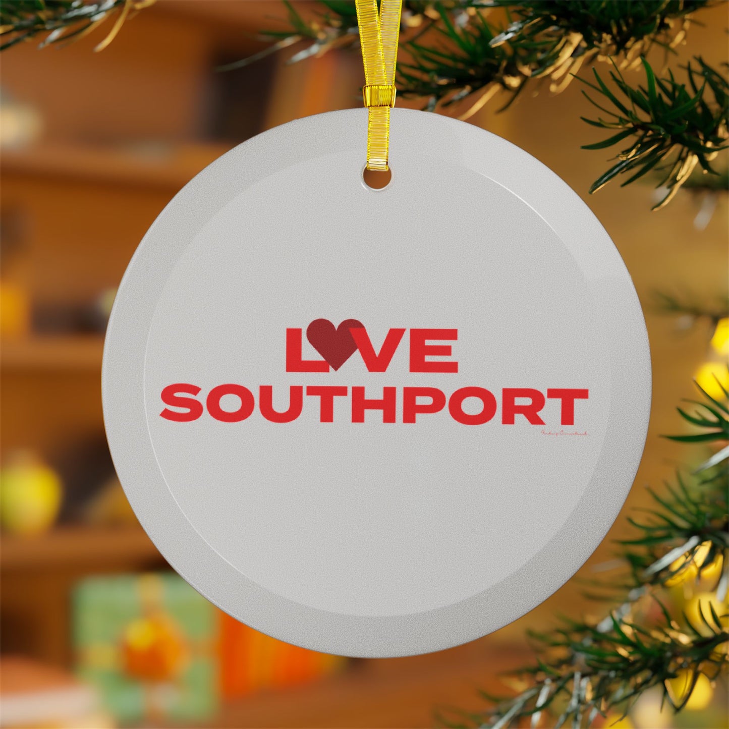 Love Southport Glass Ornaments
