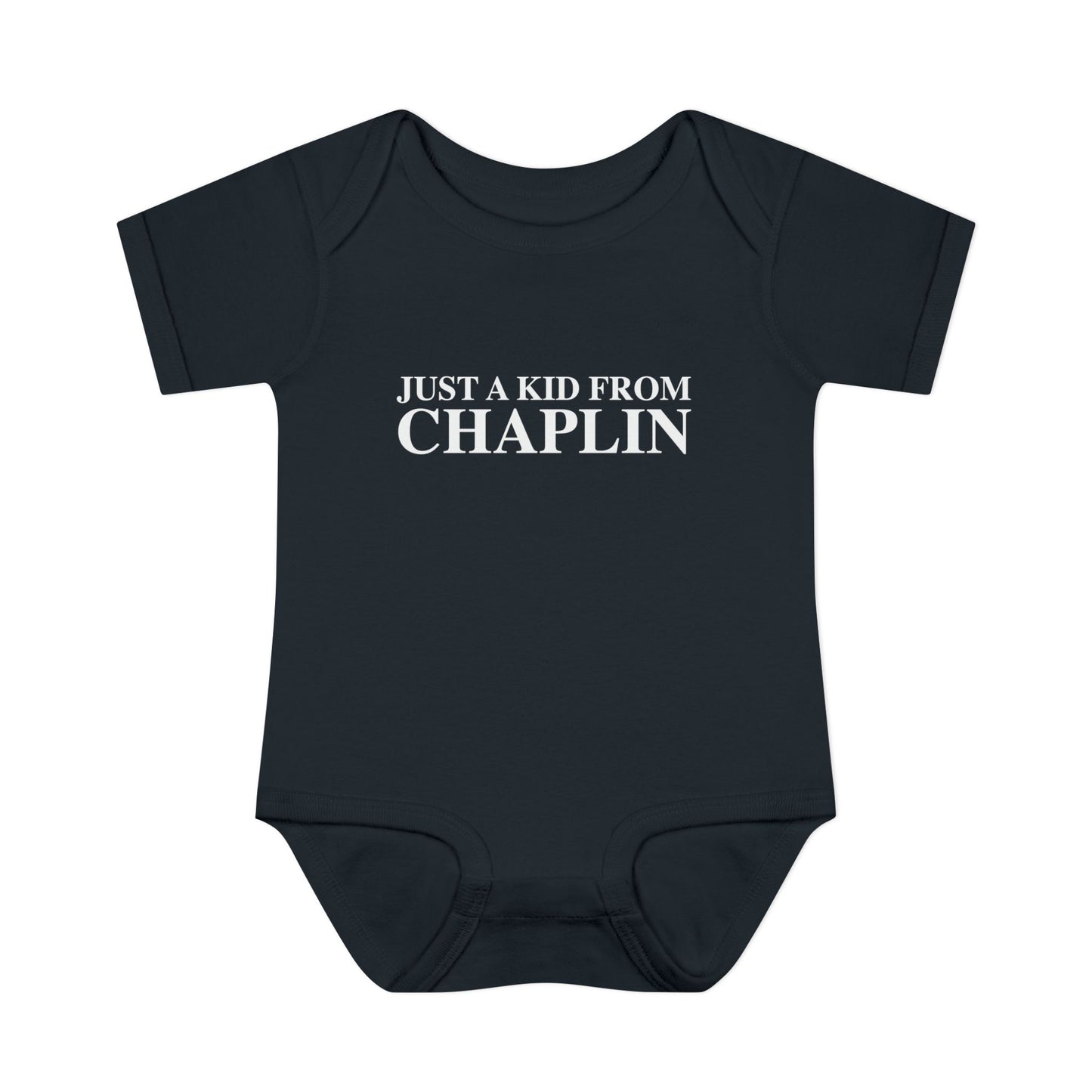 Just a kid from Chaplin Infant Baby Rib Bodysuit