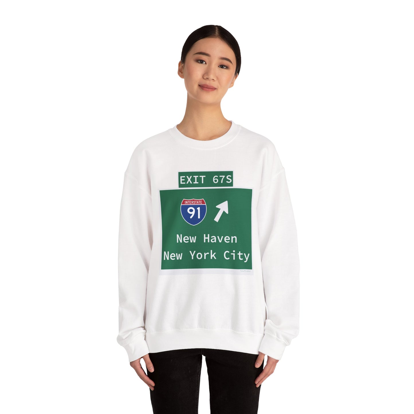 Vintage WCP Exit 67S Sign Unisex Heavy Blend™ Crewneck Sweatshirt
