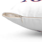 860 Storrs Red, White & Blue Spun Polyester Square Pillow