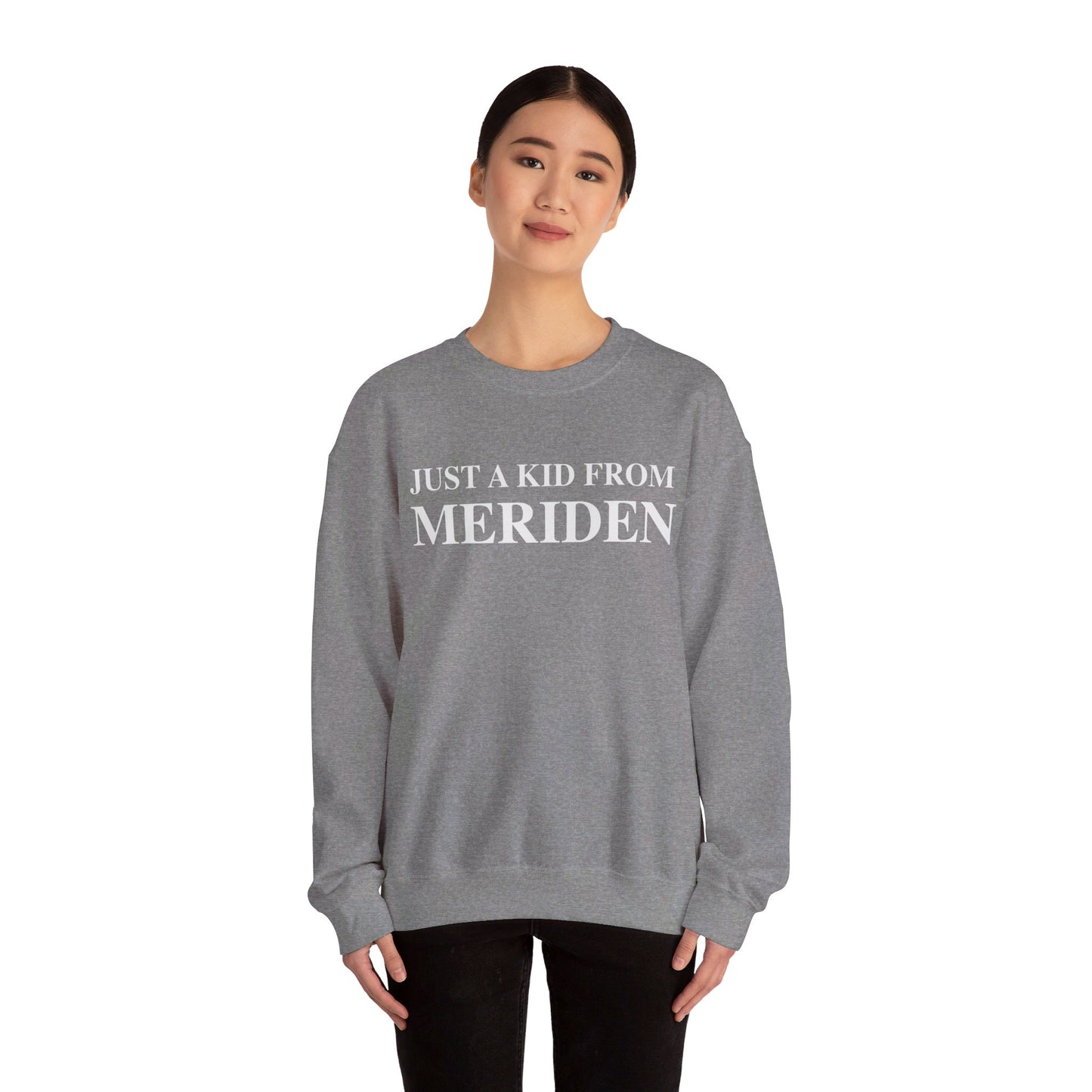 Just a kid from Meriden Unisex Heavy Blend™ Crewneck Sweatshirt