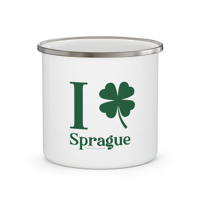 I Clover Sprague Enamel Camping Mug