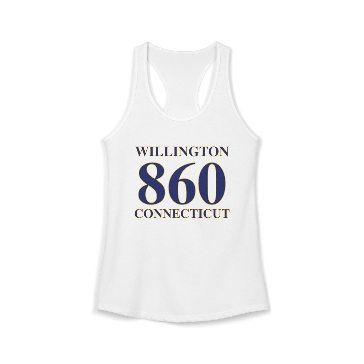 Willington 860 Connecticut Women's Ideal Racerback Tank Top