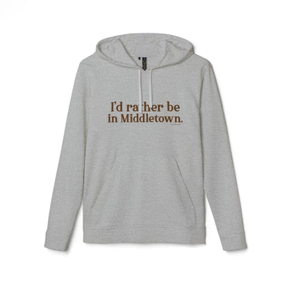 I'd rather be in Middletown. adidas® Unisex Fleece Hoodie